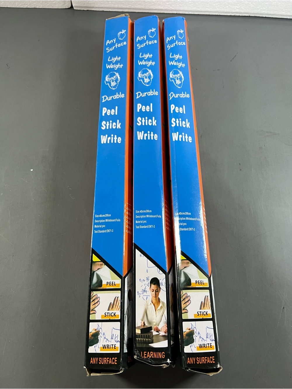 Source Unknown Blue and Orange Peel Stick Write Film - Any Surface